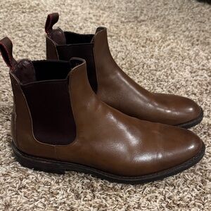 Allen Edmonds Brown Leather Chelsea Boots